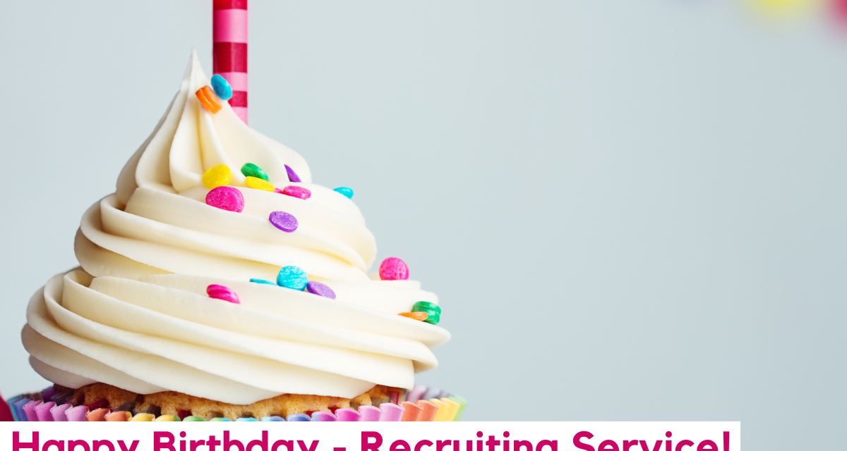HR Blog - Cupcake mit Kerze - Zeel Recruiting Service feiert Geburtstag